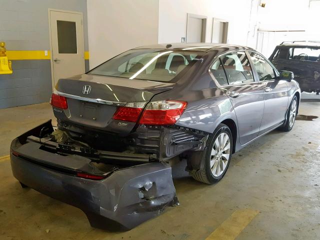 1HGCR2F81EA101238 - 2014 HONDA ACCORD EXL GRAY photo 4