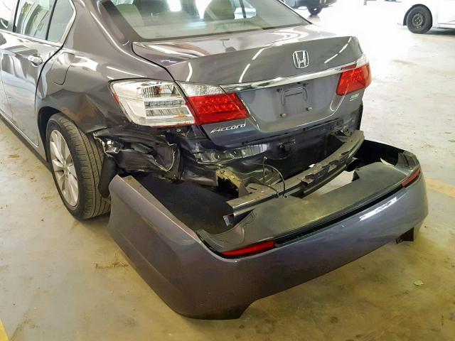 1HGCR2F81EA101238 - 2014 HONDA ACCORD EXL GRAY photo 9