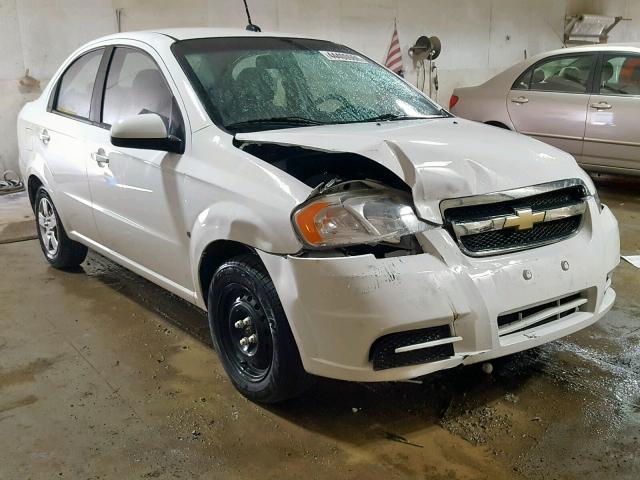 KL1TD56E89B630150 - 2009 CHEVROLET AVEO LS WHITE photo 1