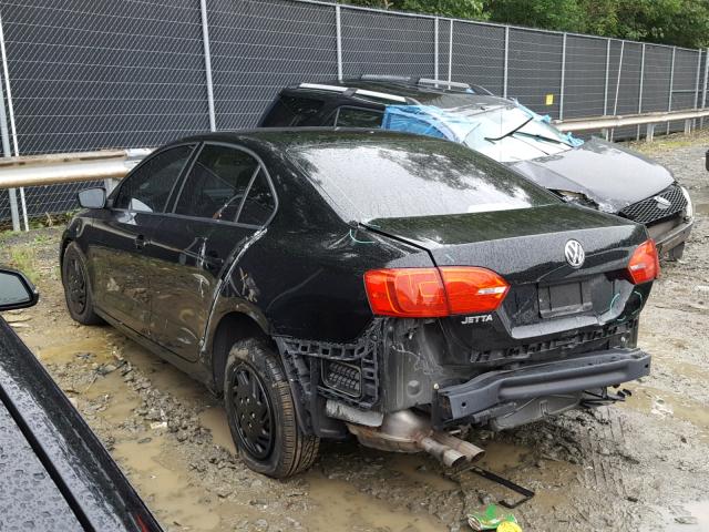 3VW2K7AJ8DM295626 - 2013 VOLKSWAGEN JETTA BASE Սև լուսանկար 3