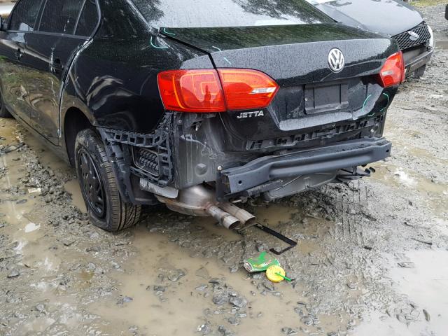 3VW2K7AJ8DM295626 - 2013 VOLKSWAGEN JETTA BASE Սև լուսանկար 9