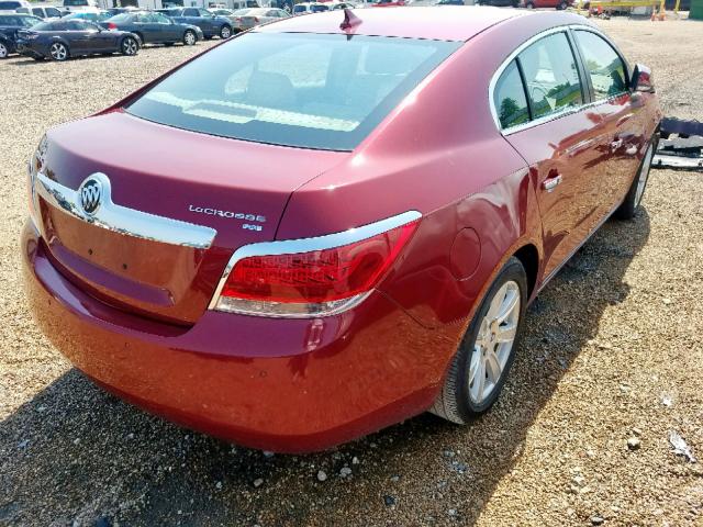 1G4GC5EG1AF159306 - 2010 BUICK LACROSSE C RED photo 4