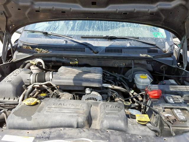 1B7GG42N32S691820 - 2002 DODGE DAKOTA SLT GRAY photo 7