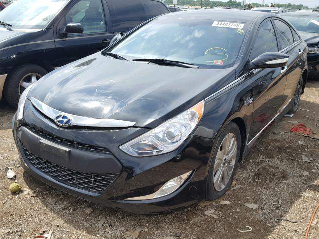 KMHEC4A4XDA097452 - 2013 HYUNDAI SONATA HYB BLACK photo 2