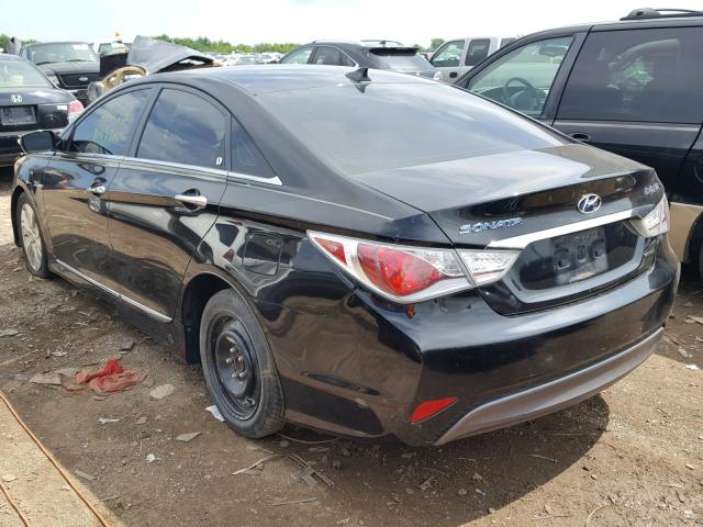 KMHEC4A4XDA097452 - 2013 HYUNDAI SONATA HYB BLACK photo 3