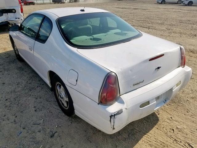2G1WW12E859130766 - 2005 CHEVROLET MONTE CARL 白色 照片 3