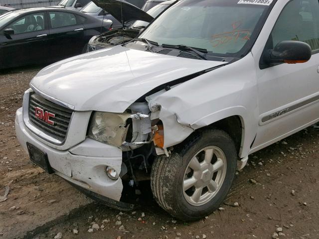 1GKDT13S442415042 - 2004 GMC ENVOY WHITE photo 9