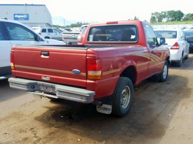 1FTCR10A4VUC24745 - 1997 FORD RANGER RED photo 4