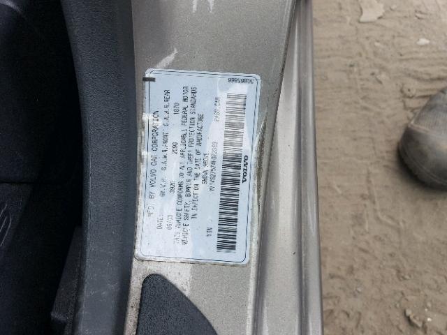 YV1VS27574F072369 - 2004 VOLVO S40 1.9T GRAY photo 10