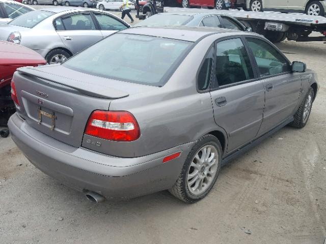 YV1VS27574F072369 - 2004 VOLVO S40 1.9T GRAY photo 4