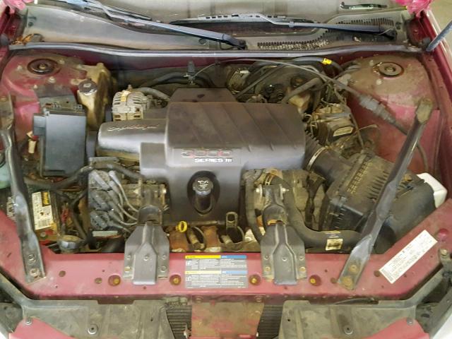 2G2WR524051325681 - 2005 PONTIAC GRAND PRIX BURGUNDY photo 7
