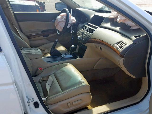 1HGCP36858A040461 - 2008 HONDA ACCORD EXL WHITE photo 5