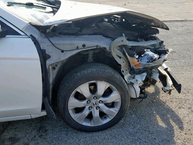 1HGCP36858A040461 - 2008 HONDA ACCORD EXL WHITE photo 9