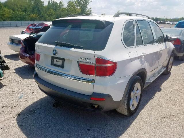 4USFE43577LY77131 - 2007 BMW X5 3.0I WHITE photo 4