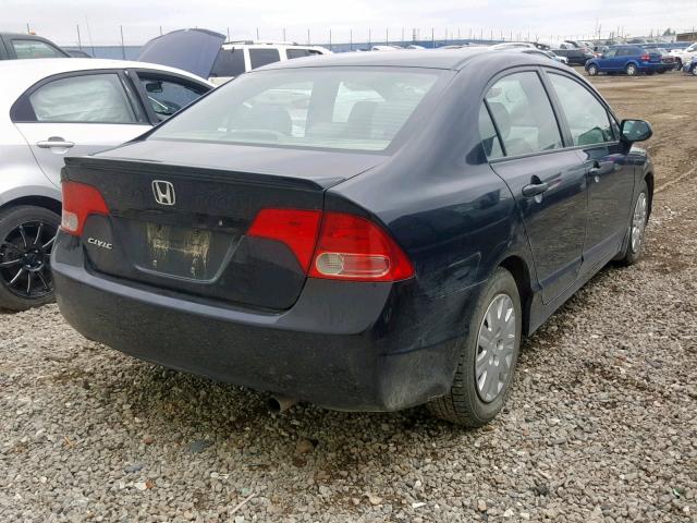 2HGFA15248H124062 - 2008 HONDA CIVIC DX BLACK photo 4