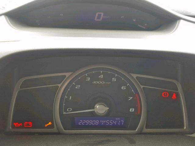 2HGFA15248H124062 - 2008 HONDA CIVIC DX BLACK photo 8