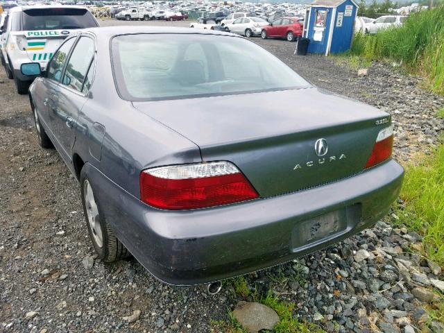 19UUA56683A001596 - 2003 ACURA 3.2TL GRAY photo 3