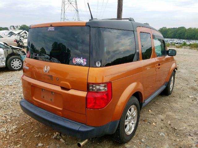 5J6YH28796L006812 - 2006 HONDA ELEMENT EX ORANGE photo 4