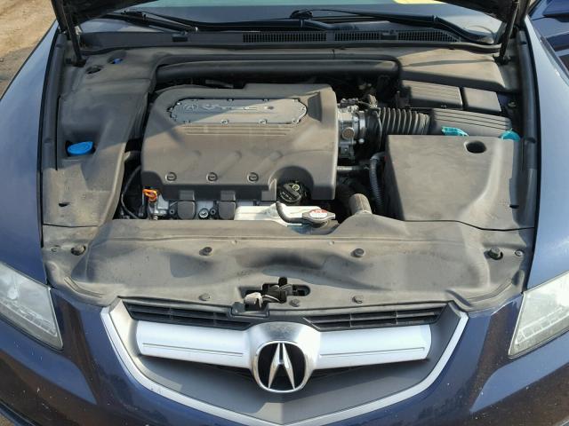 19UUA66255A046890 - 2005 ACURA TL BLUE photo 7