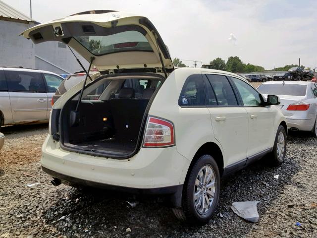 2FMDK48C48BA24745 - 2008 FORD EDGE SEL WHITE photo 4