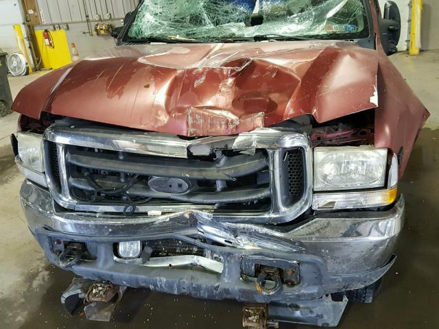 1FTSX31S33EB34997 - 2003 FORD F350 SRW S MAROON photo 7