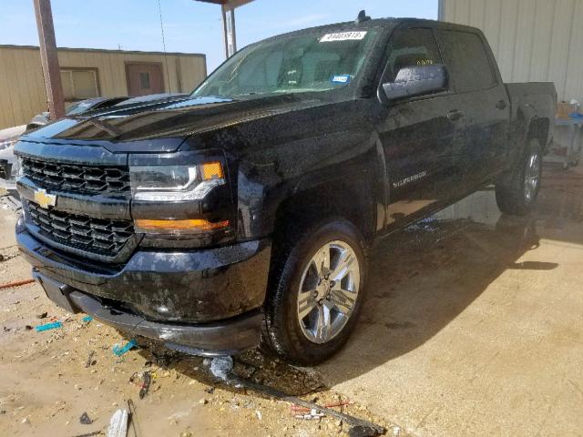 3GCPCPEC8JG242565 - 2018 CHEVROLET SILVERADO BLACK photo 2