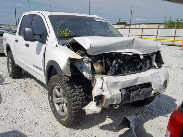 1N6BA0EC4CN322671 - 2012 NISSAN TITAN S WHITE photo 1