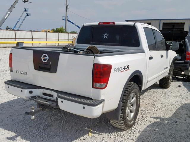 1N6BA0EC4CN322671 - 2012 NISSAN TITAN S WHITE photo 4