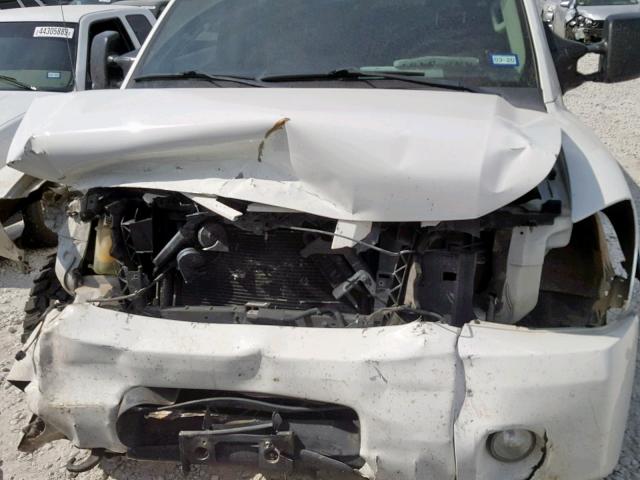 1N6BA0EC4CN322671 - 2012 NISSAN TITAN S WHITE photo 7