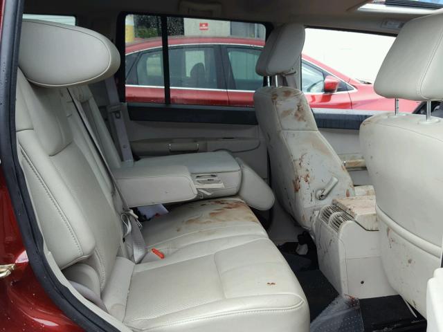 1J8HG58P47C573921 - 2007 JEEP COMMANDER MAROON photo 6