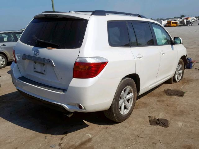 5TDKK3EH3AS012600 - 2010 TOYOTA HIGHLANDER WHITE photo 4