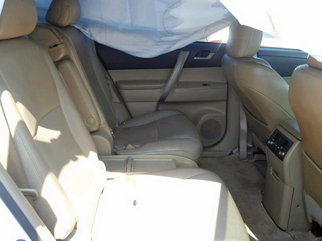 5TDKK3EH3AS012600 - 2010 TOYOTA HIGHLANDER WHITE photo 6