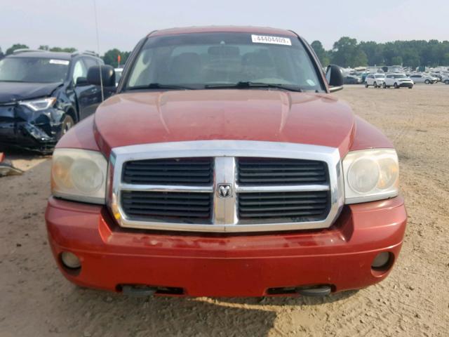 1D7HW48N06S714822 - 2006 DODGE DAKOTA QUA BURGUNDY photo 7