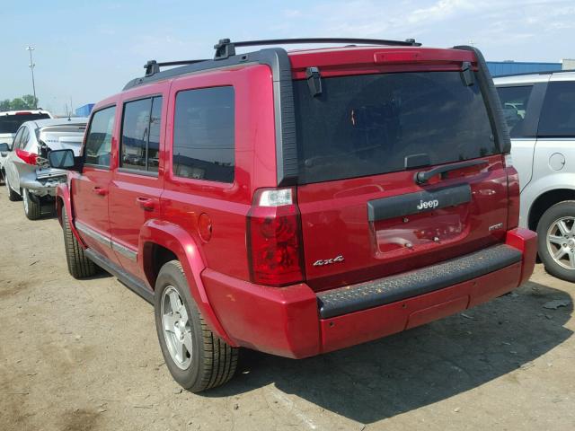 1J4RG4GT1AC131636 - 2010 JEEP COMMANDER Qırmızı foto 3