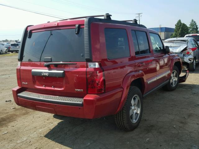 1J4RG4GT1AC131636 - 2010 JEEP COMMANDER Qırmızı foto 4