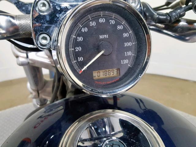 1HD1CT3389K402741 - 2009 HARLEY-DAVIDSON XL1200 C BLUE photo 10