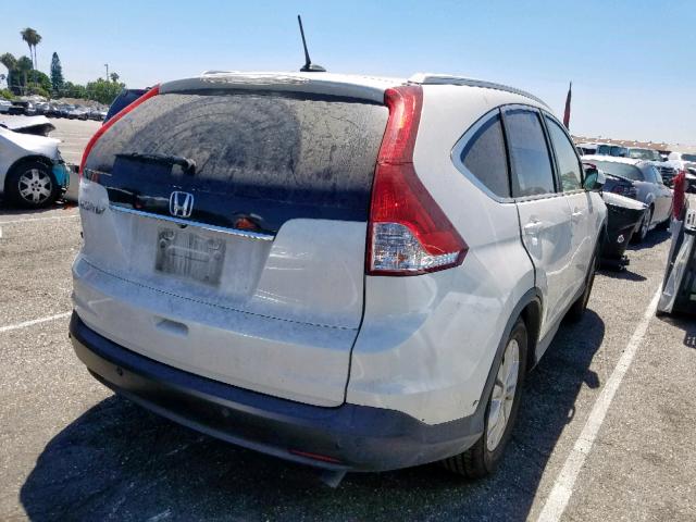 5J6RM3H79EL018754 - 2014 HONDA CR-V EXL WHITE photo 4