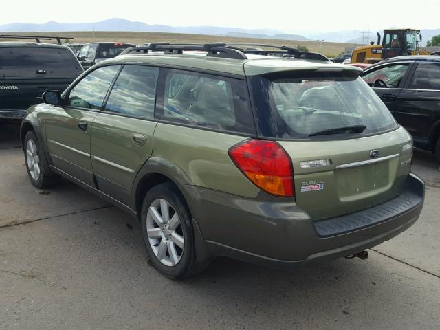 4S4BP62C766325826 - 2006 SUBARU LEGACY OUT GREEN photo 3