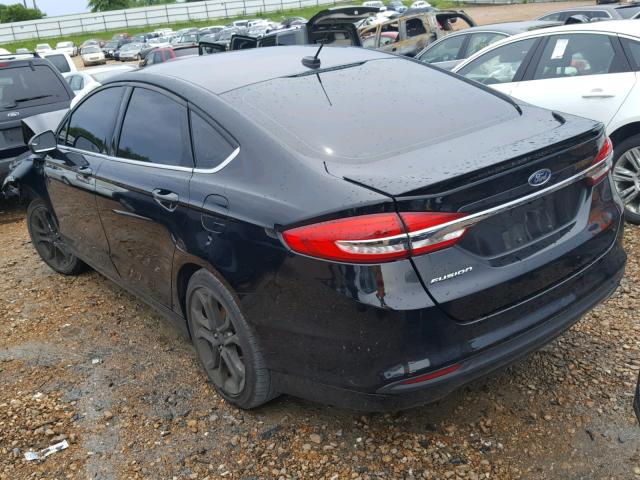 3FA6P0G79HR349961 - 2017 FORD FUSION S BLACK photo 3