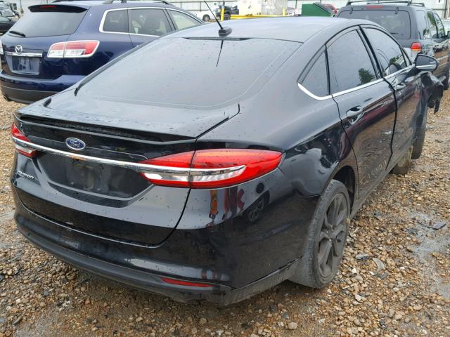 3FA6P0G79HR349961 - 2017 FORD FUSION S BLACK photo 4