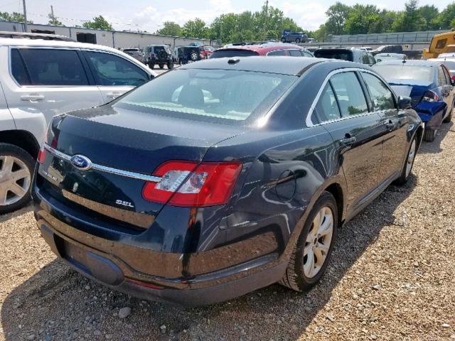 1FAHP2EW2BG177558 - 2011 FORD TAURUS SEL BLACK photo 4