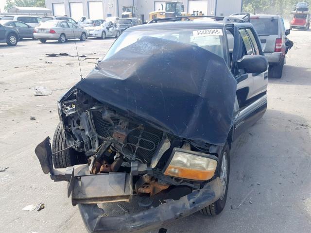 1GKDT13W4W2530357 - 1998 GMC JIMMY BLACK photo 2