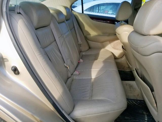 JTHBF30G030149730 - 2003 LEXUS ES 300 GOLD photo 6