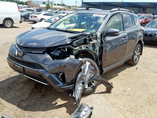 JTMRFREV6JJ260249 - 2018 TOYOTA RAV4 ADVEN GRAY photo 2