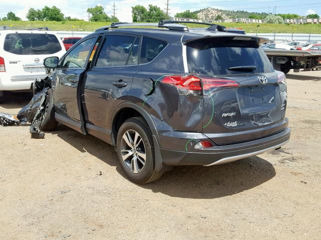 JTMRFREV6JJ260249 - 2018 TOYOTA RAV4 ADVEN GRAY photo 3