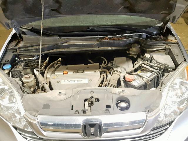 JHLRE48758C077915 - 2008 HONDA CR-V EXL SILVER photo 7