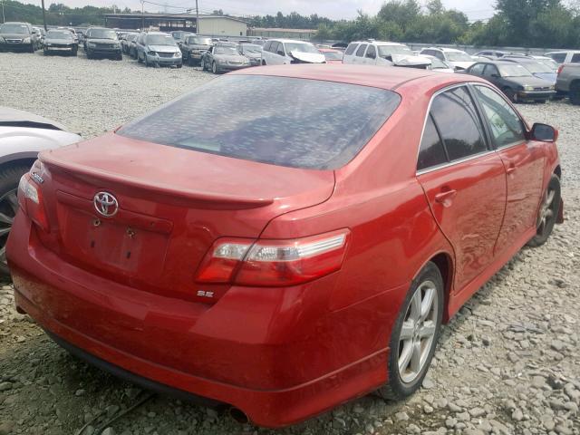 4T1BE46K47U177773 - 2007 TOYOTA CAMRY NEW RED photo 4
