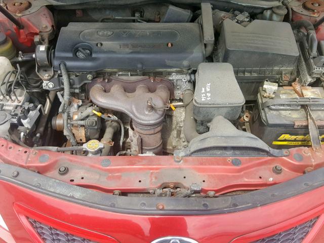 4T1BE46K47U177773 - 2007 TOYOTA CAMRY NEW RED photo 7