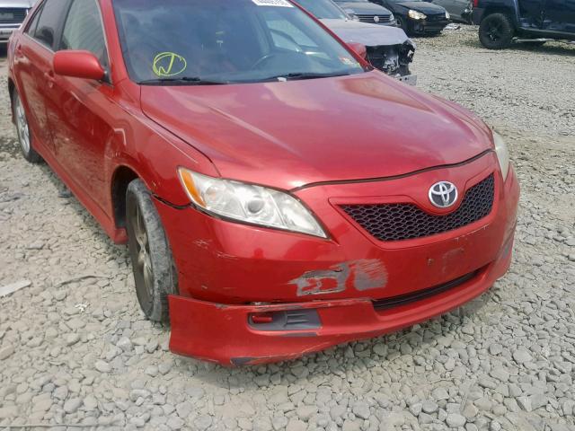 4T1BE46K47U177773 - 2007 TOYOTA CAMRY NEW RED photo 9