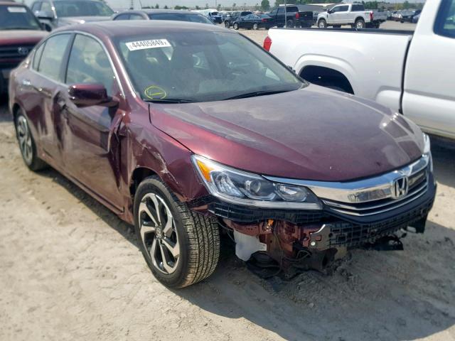 1HGCR2F95GA164158 - 2016 HONDA ACCORD EXL MAROON photo 1